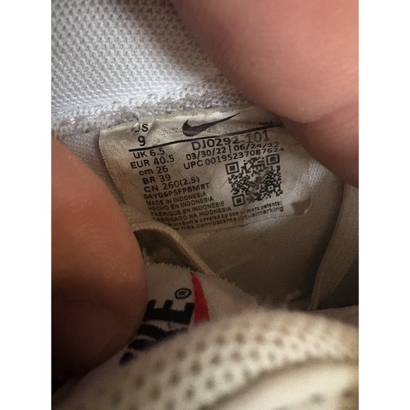 Nike Women's Blazer Low Platform Sneakers White/Black DJ0292-101‎ Size 9 US - Picture 8 of 8